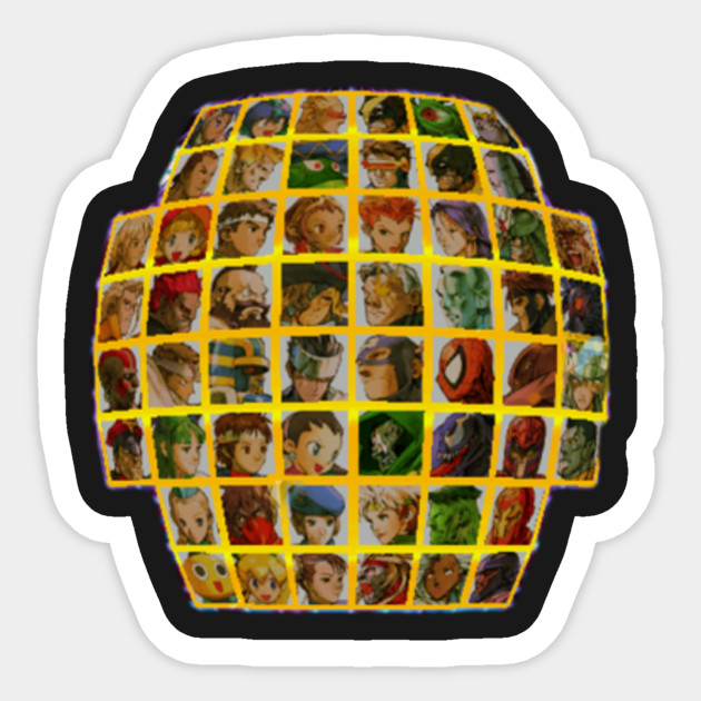 Marvel Vs 2 Roster Mvc2 Sticker TeePublic